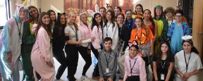 Ames Student Leaders Bond With Seniors at Halloween Party
